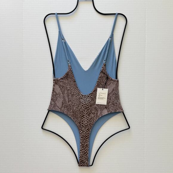 Acacia Swimwear TAVIRA Ribbed One Piece - Skipper - Minimal Coverage - High Cut - Picture 3 of 7